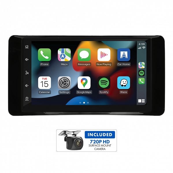 Aerpro AM8349K 7" Multimedia Receiver Suit Mitsubishi Triton MQ/MR - Gloss Black