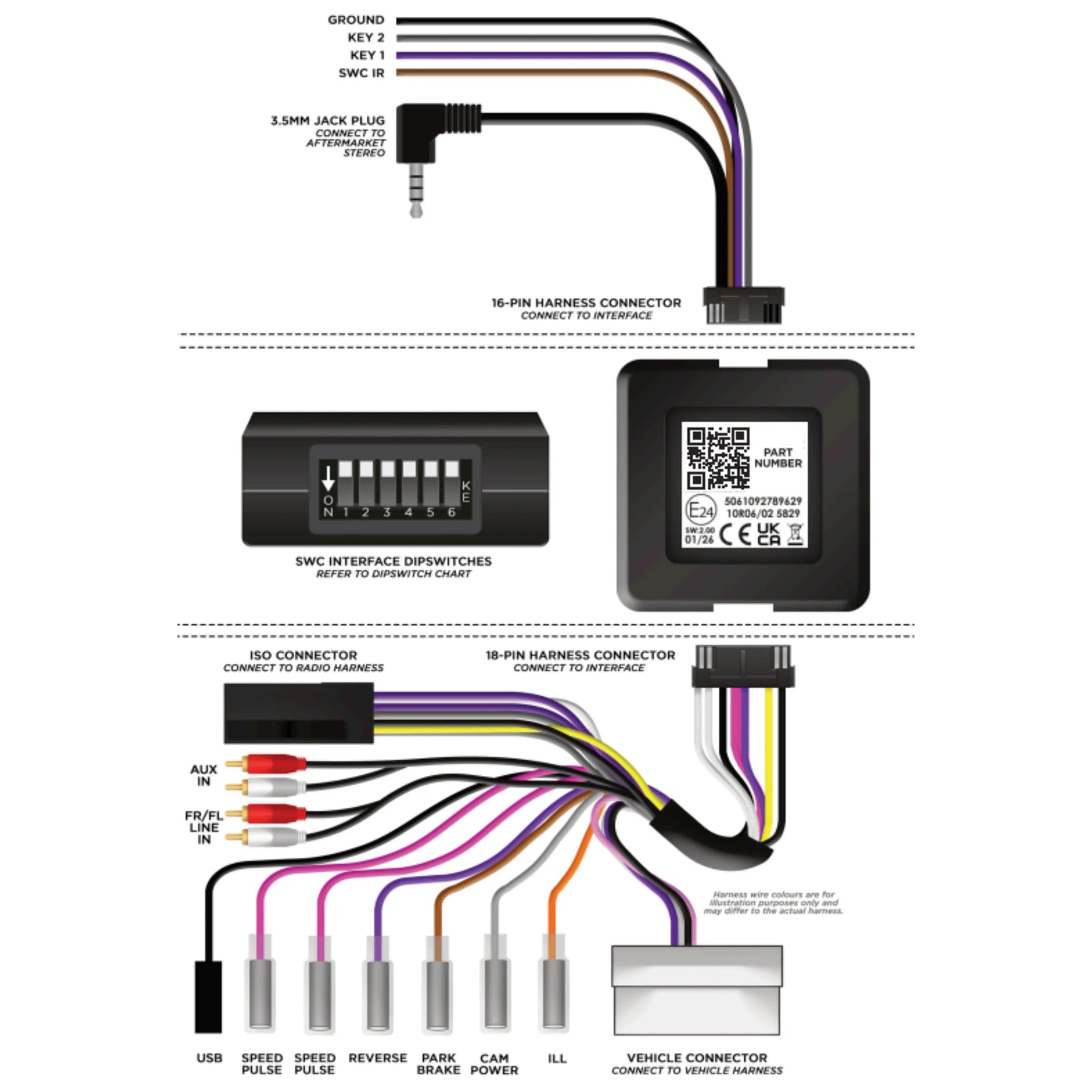 Aerpro SWKI2C SWC Interface Hyundai and Kia Various SPDIF Amplified