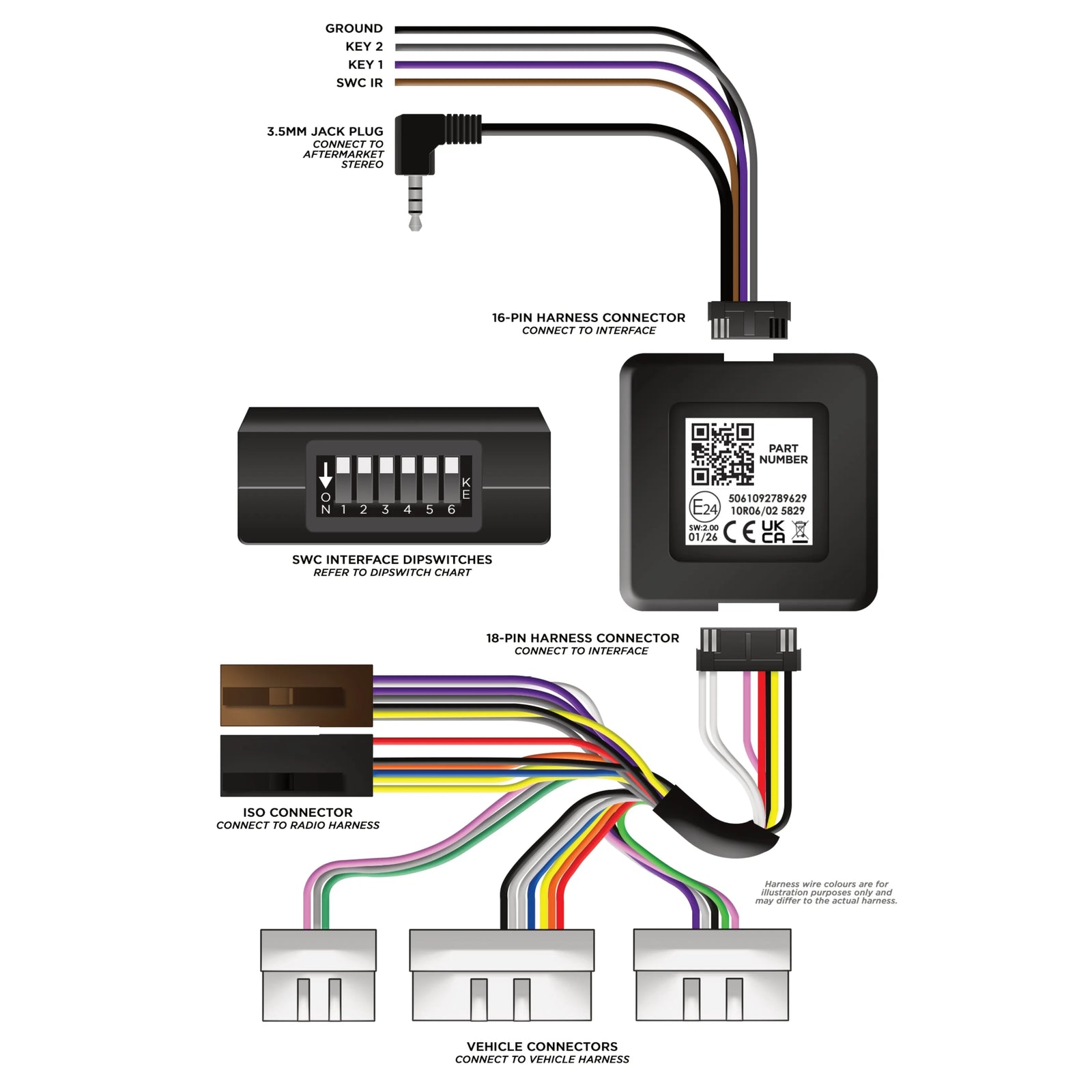 Aerpro SWT02C Steering Wheel Control Interface Toyota Various