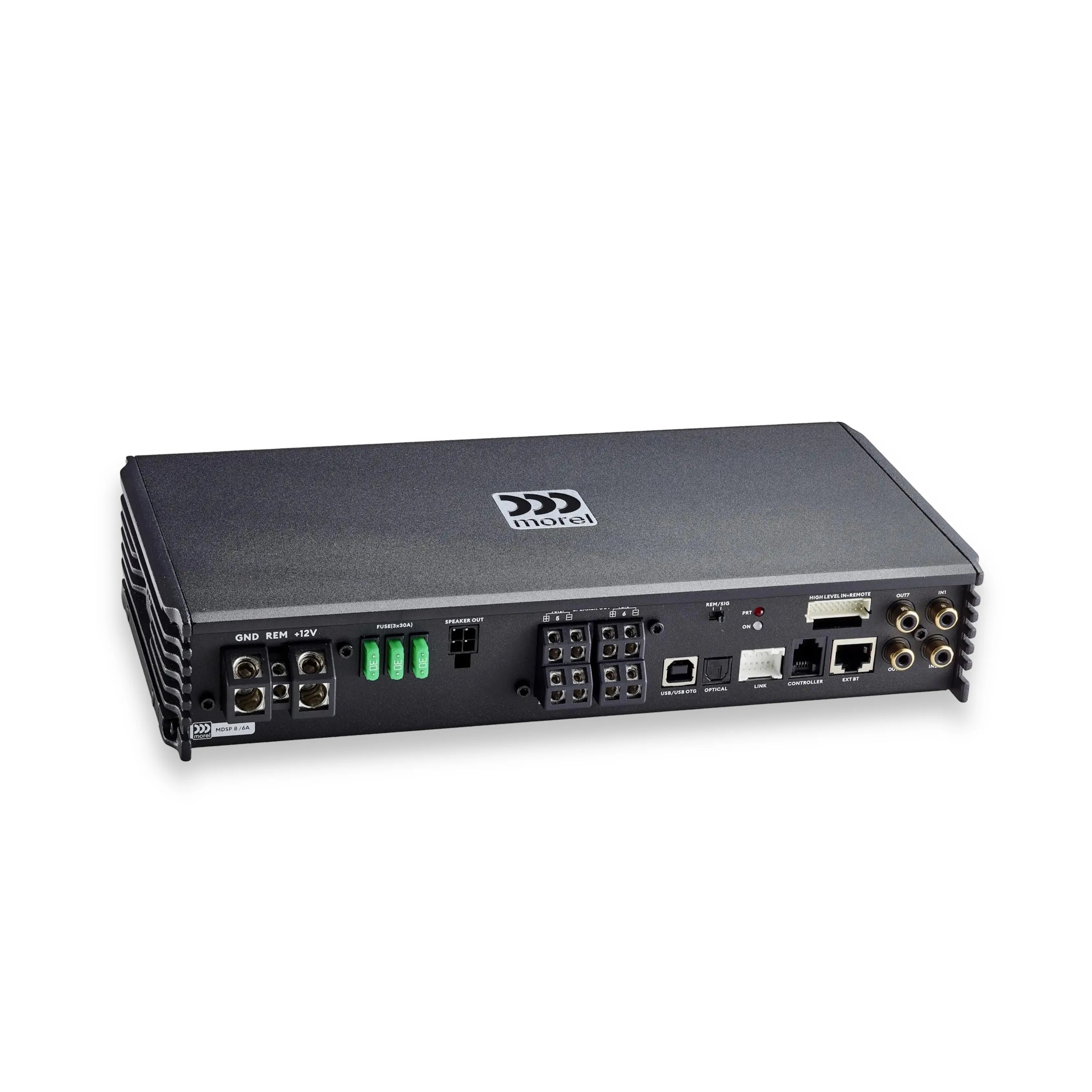Morel MDSP86A 6-Channel Class D DSP Amplifier with 8-Channel Speaker Inputs