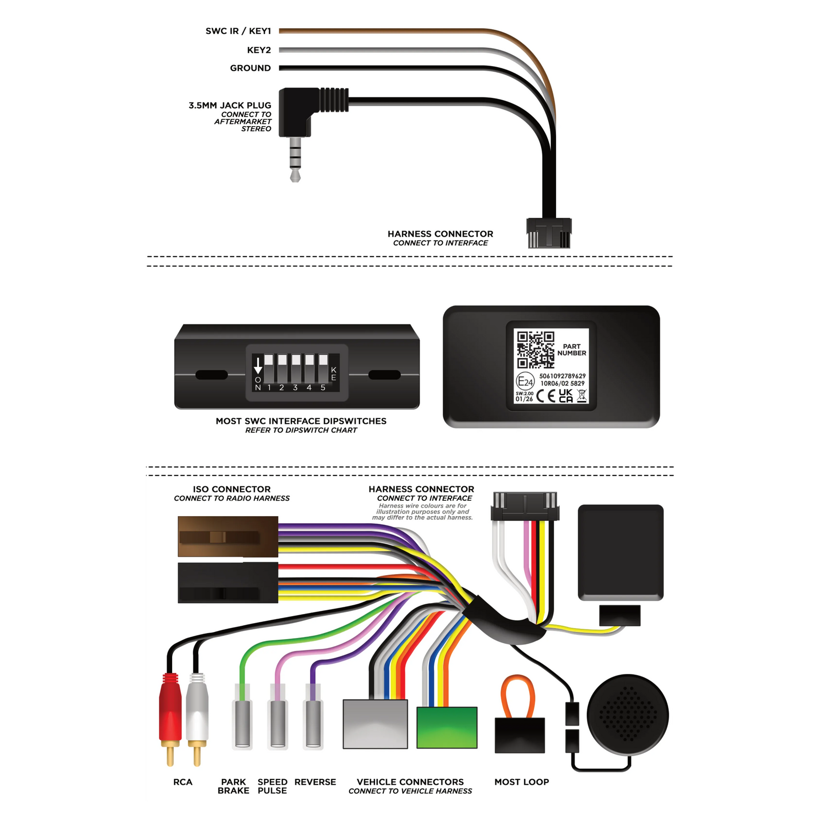 Aerpro SWLR10C SWC Interface Land Rover Freelander 2 MOST 25
