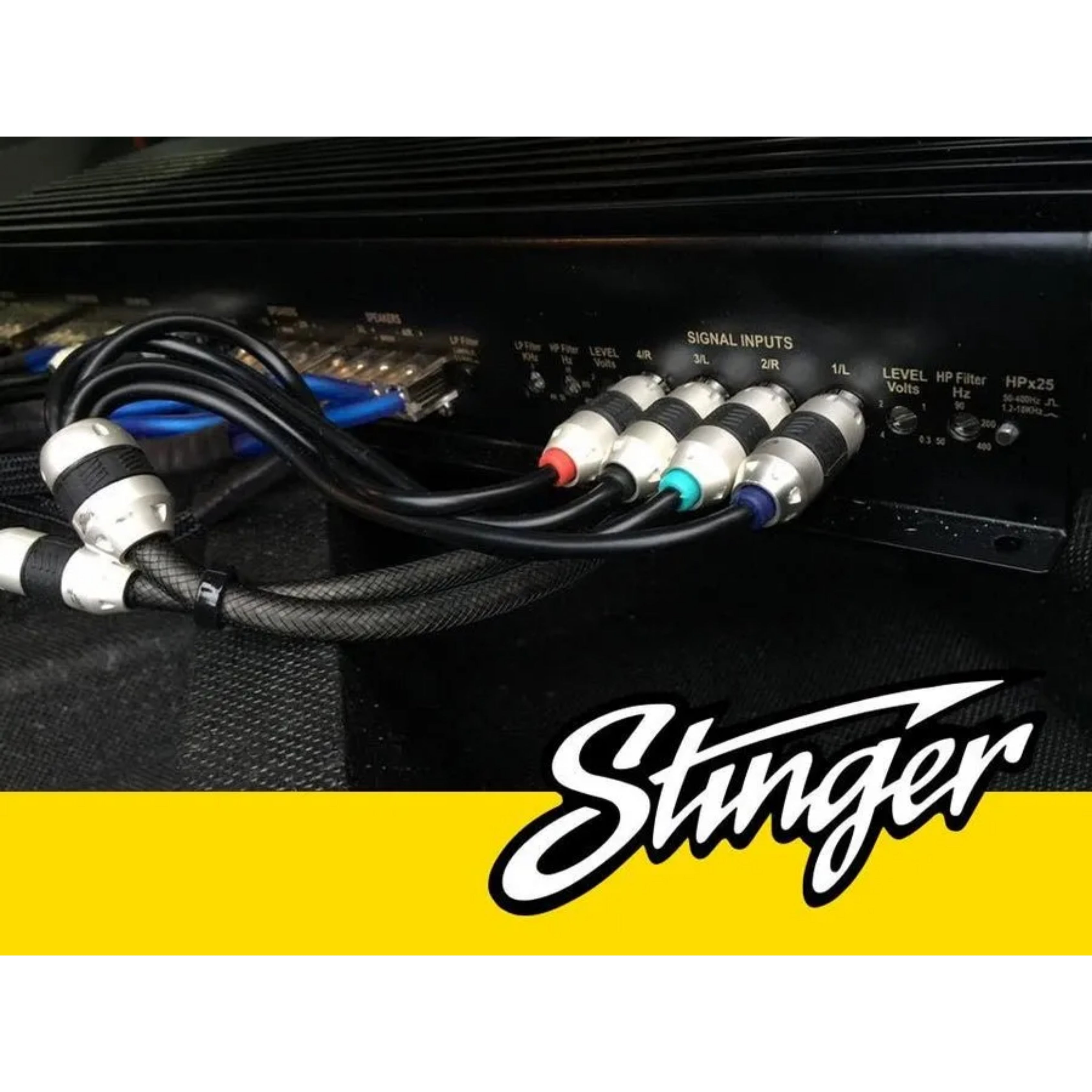 Stinger SI8417 8000 Series 4 Channel Triple Shielded RCA - 17ft (5m)