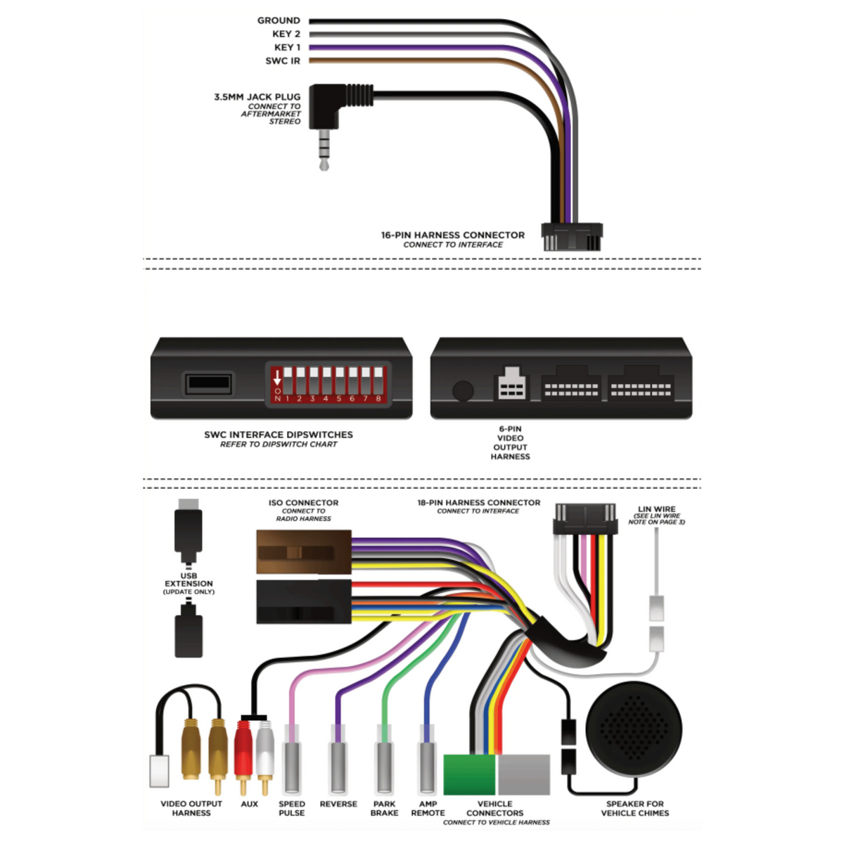 Aerpro SAGM02 Steering Wheel Control Interface Holden