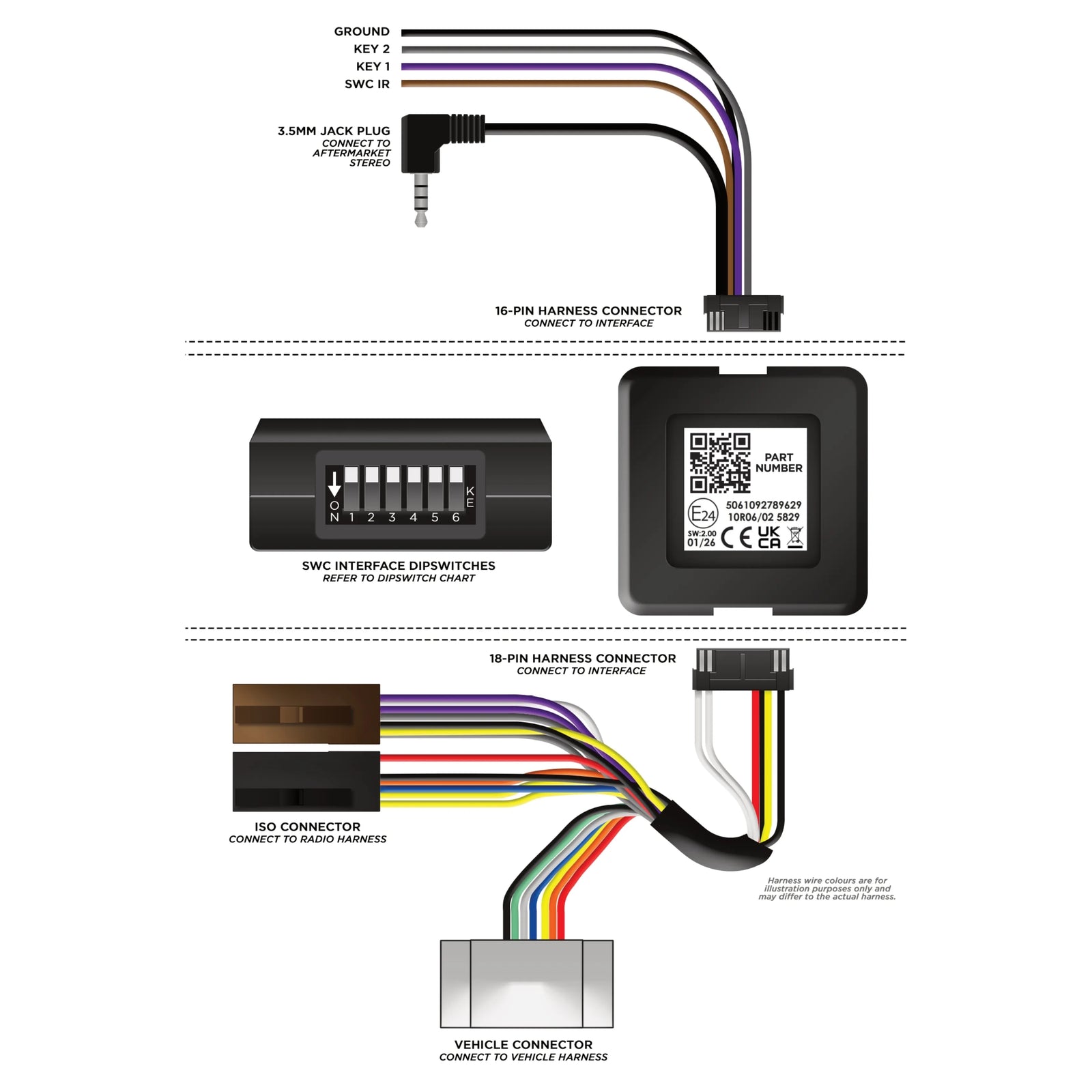 Aerpro SWHY5C SWC Interface Hyundai and Kia Various Models