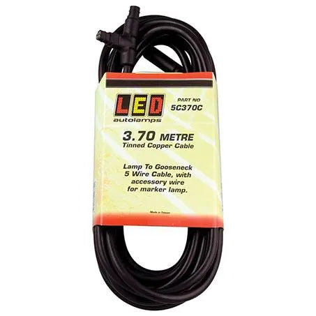 LED Autolamps 5C370C 3.7m Trailer Cable Lamp to Gooseneck