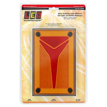 LED Autolamps 595AM Single Indicator Lamp/Diffused Tail Function