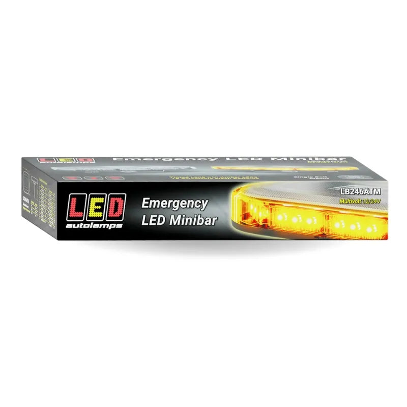 LED Autolamps LB246ATM 12/24V Emergency LED Minibar - Amber