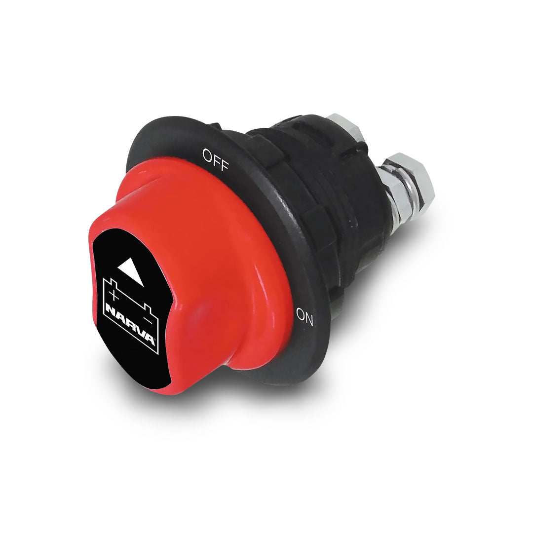 Narva 61036 | Rotary Battery Master | Isolator Switch With Removeable Keyed Knob (Contacts Rated 100A @ 12V)