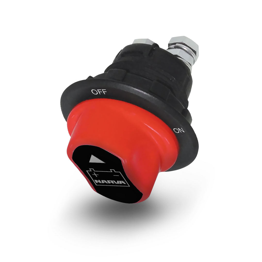 Narva 61036 | Rotary Battery Master | Isolator Switch With Removeable Keyed Knob (Contacts Rated 100A @ 12V)