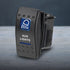 Narva 63144BL | Switch Off/On SPDT | Sealed Rocker  12V Blue Illuminated Aux Lights Symbol (Contacts Rated 20A @ 12V)