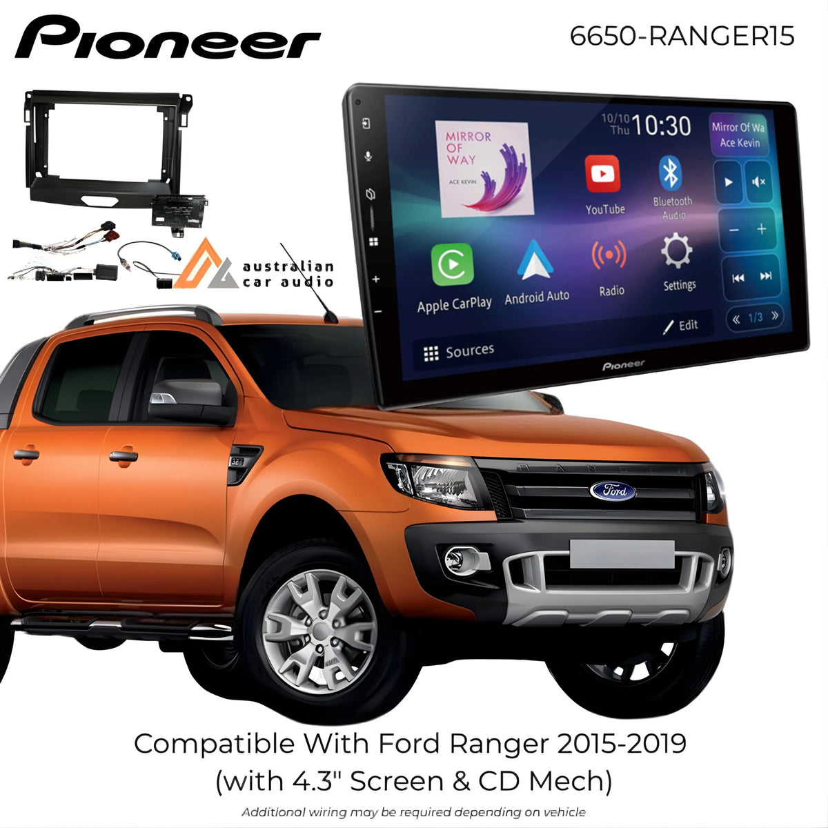 Pioneer 6650-RANGER15 Ford Ranger 9
