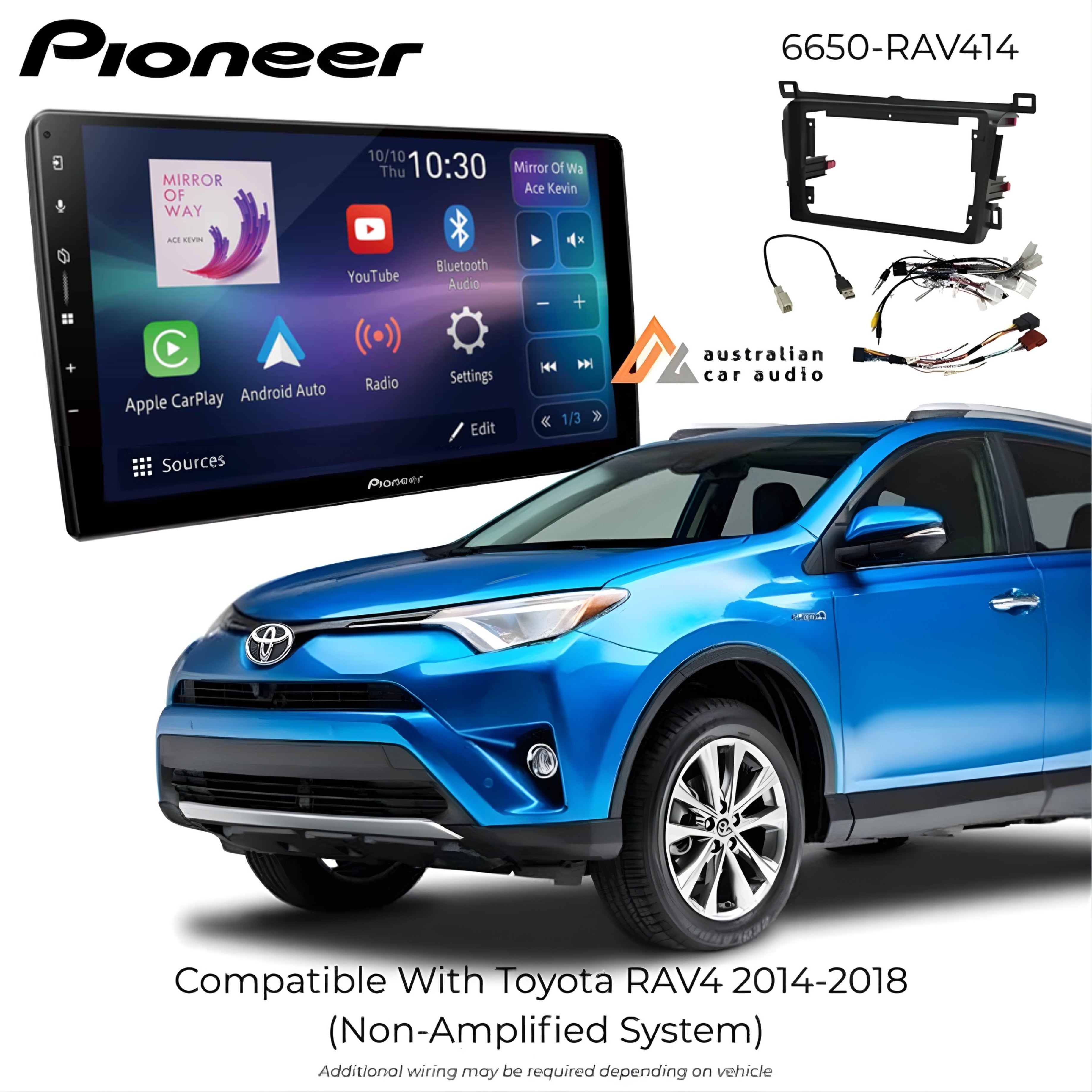 Pioneer 6650-RAV414 Toyota RAV4 9" Wireless AV Receiver
