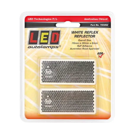 LED Autolamps 7030W Reflector White 70mm*30mm