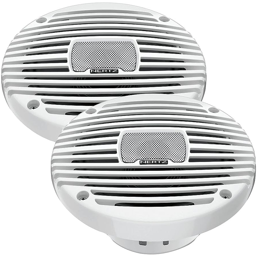 Hertz HEX6.5MW Marine 6.5" 2-Way White Coaxial Speaker - Pair (HEX 6.5 M-W)