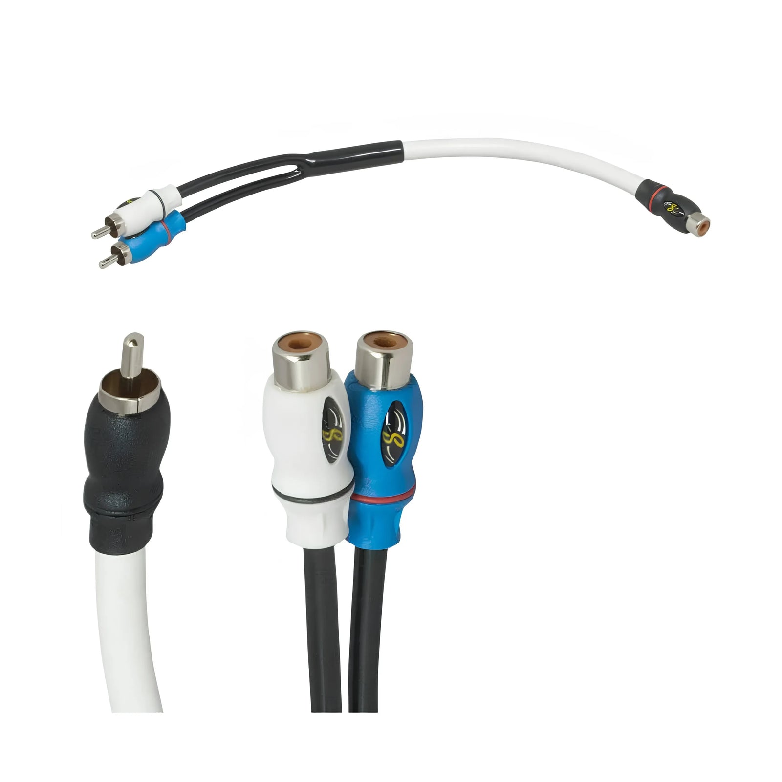 Stinger SMRCAYF PowerSports Female Y Splitter RCA Lead