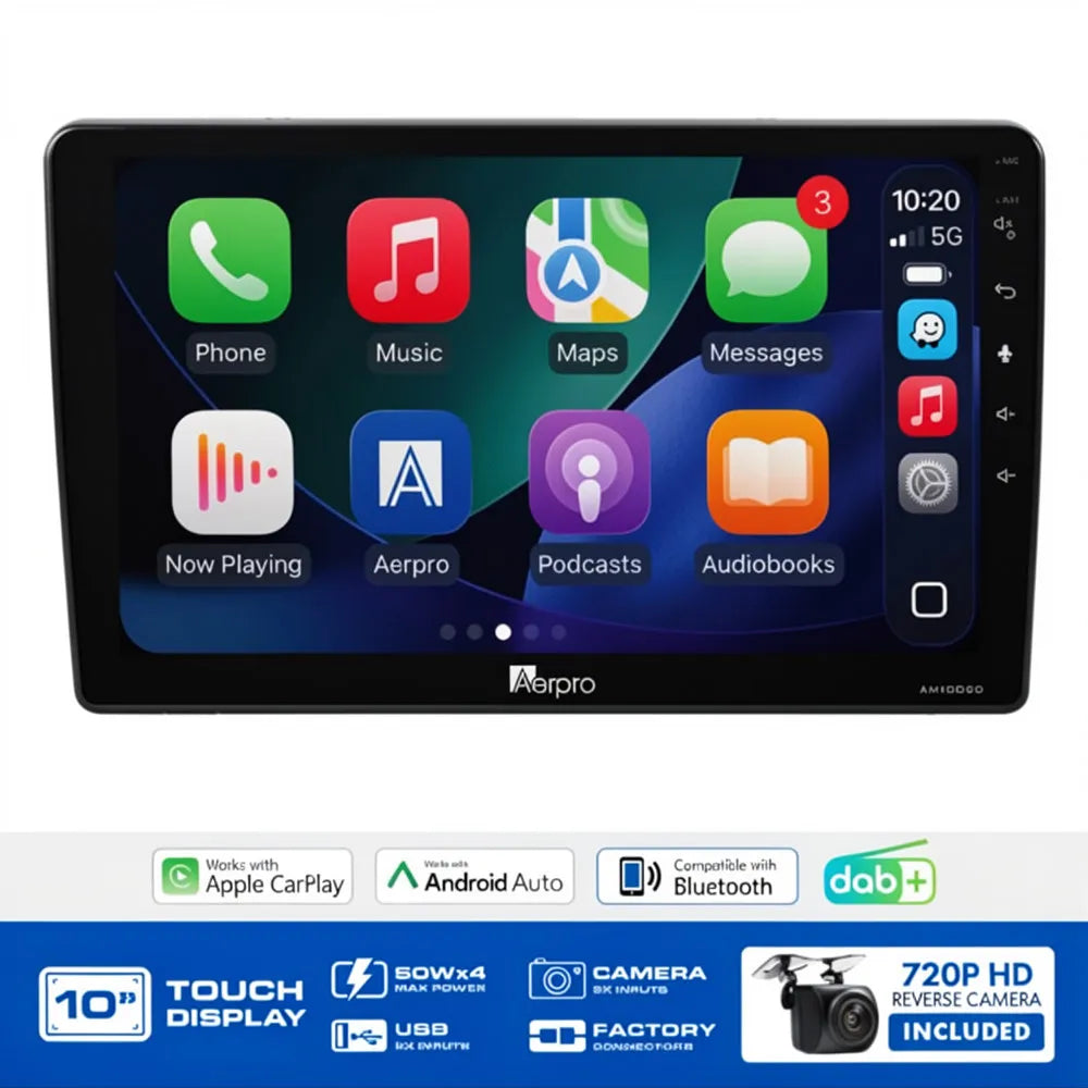 Aerpro AMDVW6 10" Multimedia Receiver VW Transporter MIB-II 16