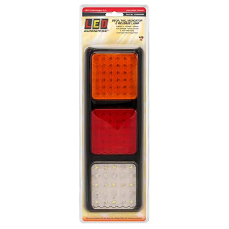 LED Autolamps 80BARWM 12/24 Multi Volt Stop/Tail/Indicator/Reverse Lamp 108 LED