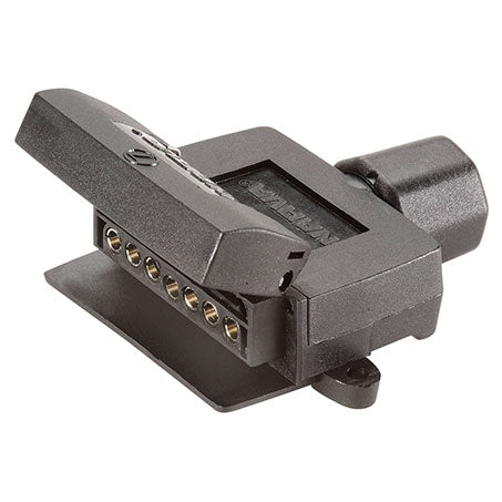 Narva 82042BL Trailer Socket 7 Pin Flat - Plastic
