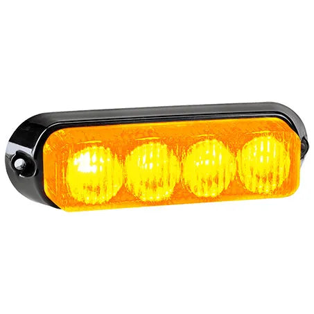 Narva 85212A LED Beacon/Strobe Amber 12 or 24V Permanent Mount