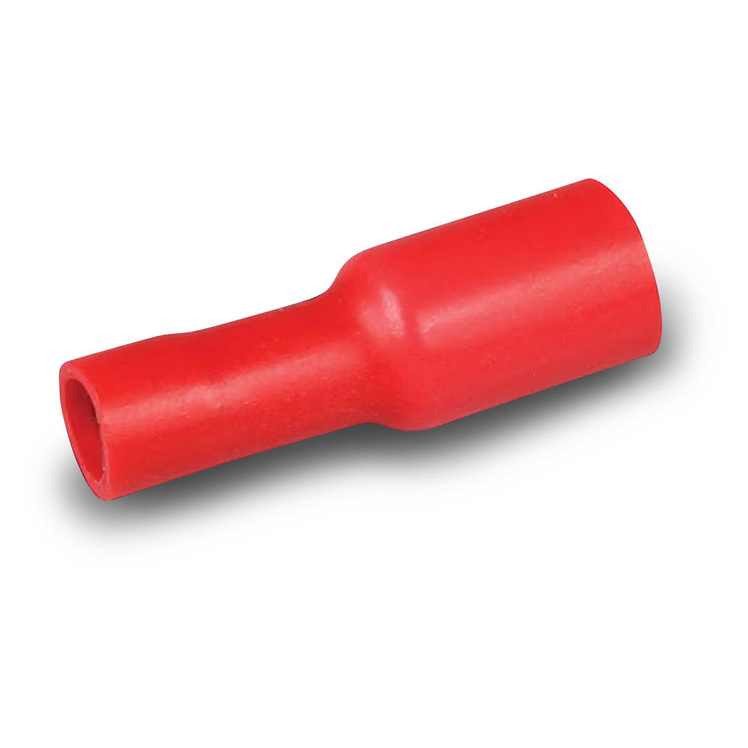 Hella 8522 | Crimp Terminal | Female Bullet Red Terminal Entry 3mm Vinyl 100 Pce