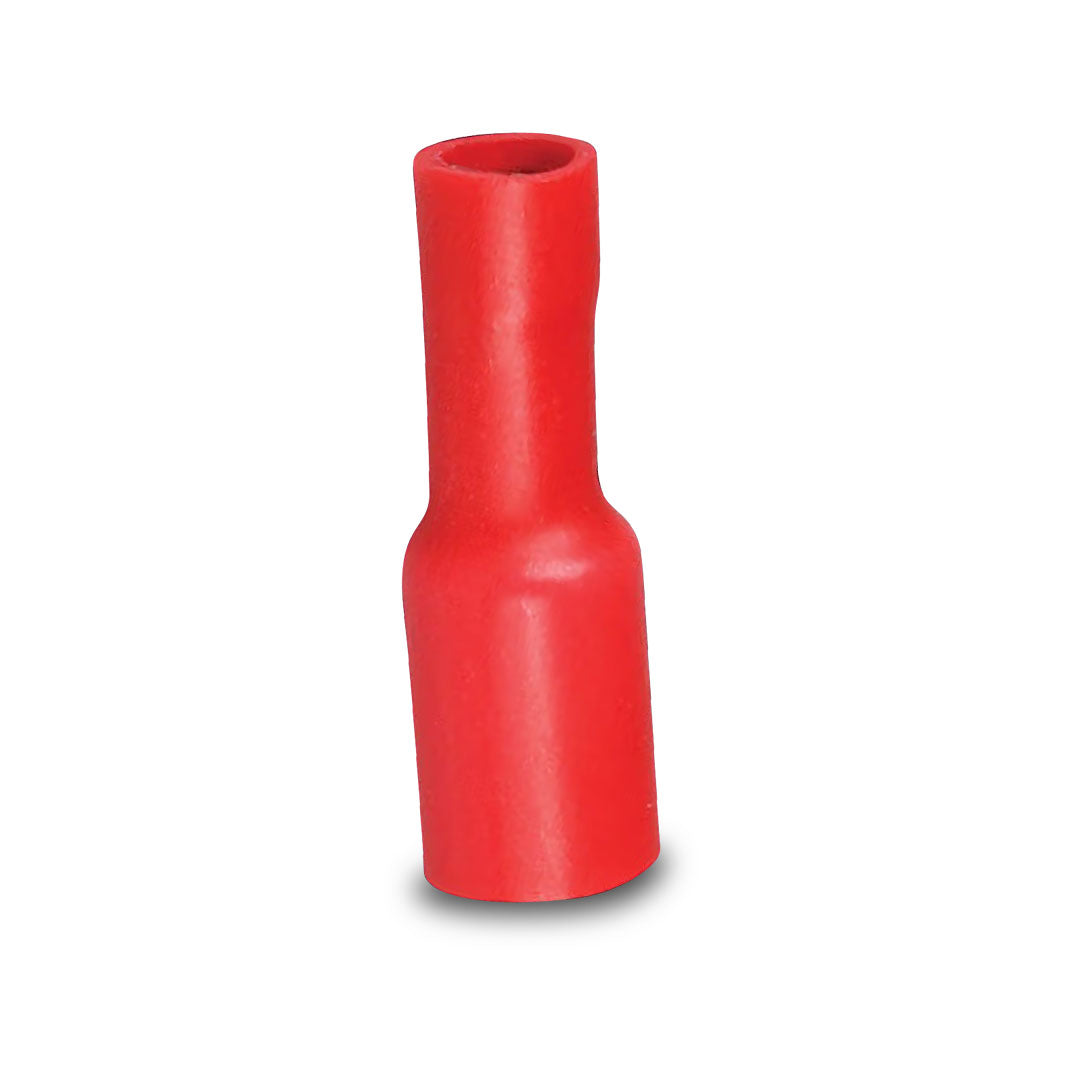 Hella 8522 | Crimp Terminal | Female Bullet Red Terminal Entry 3mm Vinyl 100 Pce