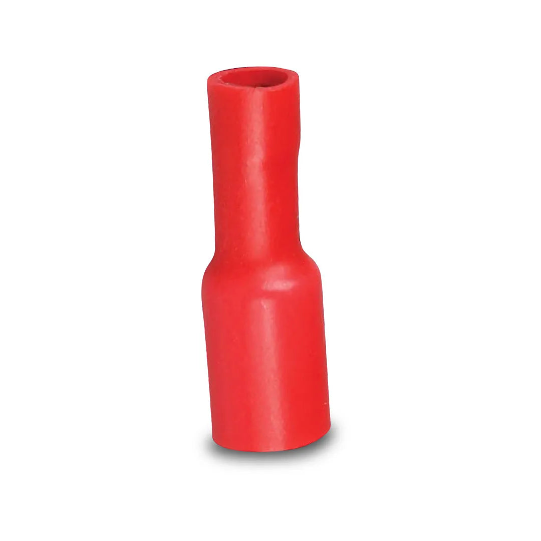 Hella 8522 | Crimp Terminal | Female Bullet Red Terminal Entry 3mm Vinyl 100 Pce