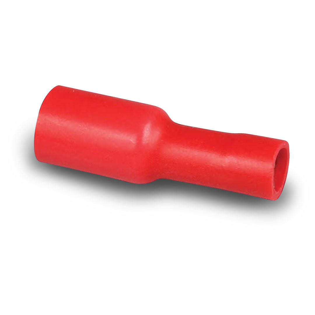 Hella 8522 | Crimp Terminal | Female Bullet Red Terminal Entry 3mm Vinyl 100 Pce