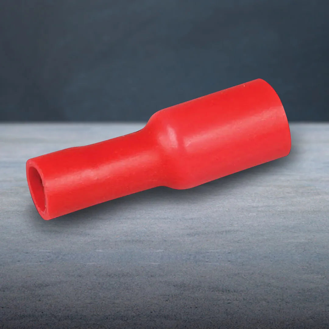 Hella 8522 | Crimp Terminal | Female Bullet Red Terminal Entry 3mm Vinyl 100 Pce