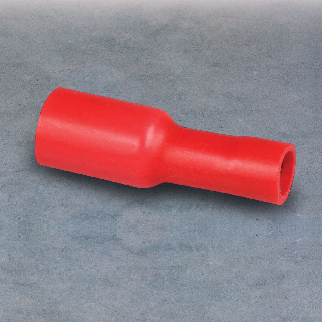 Hella 8522 | Crimp Terminal | Female Bullet Red Terminal Entry 3mm Vinyl 100 Pce