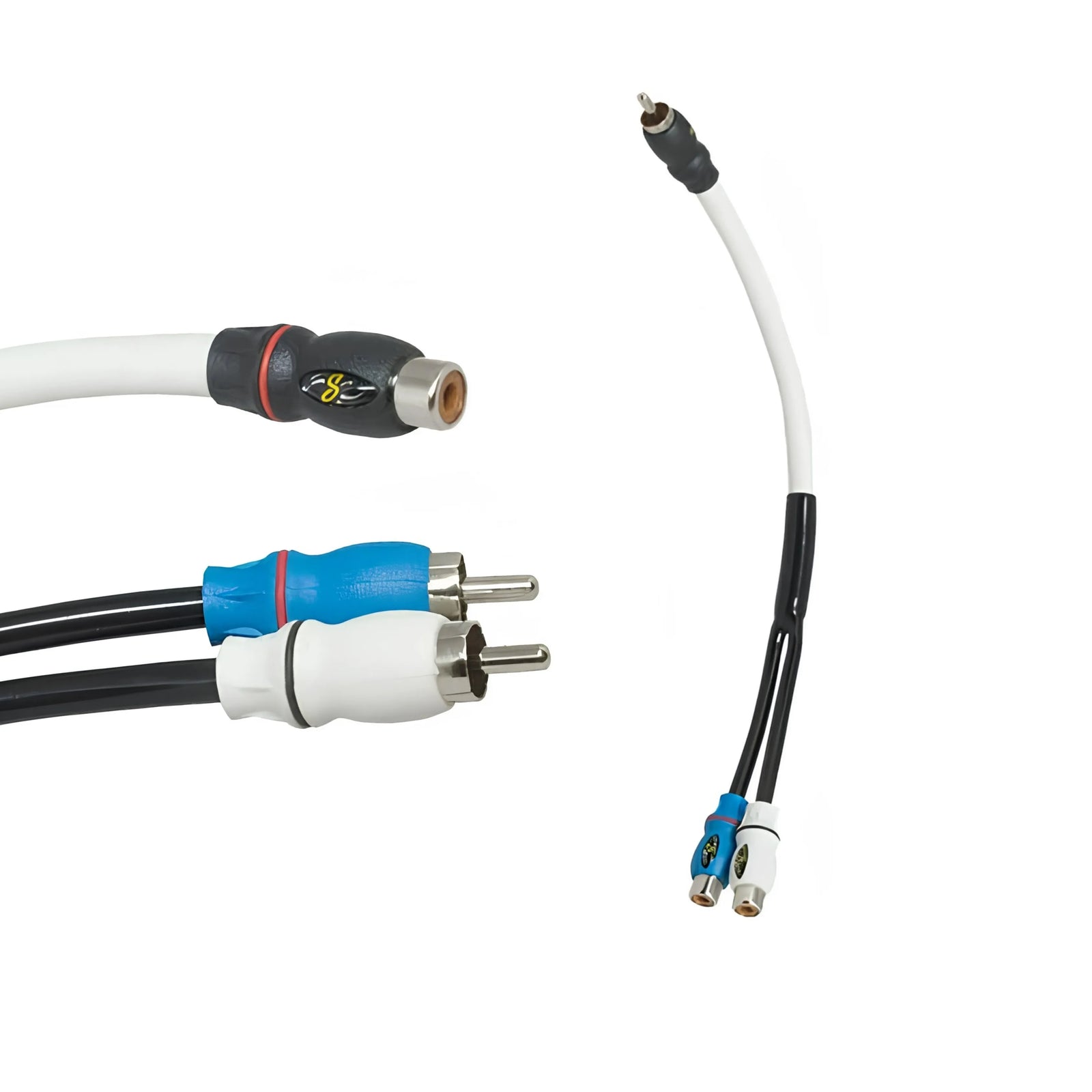 Stinger SMRCAYM PowerSports Male Y Splitter RCA Lead