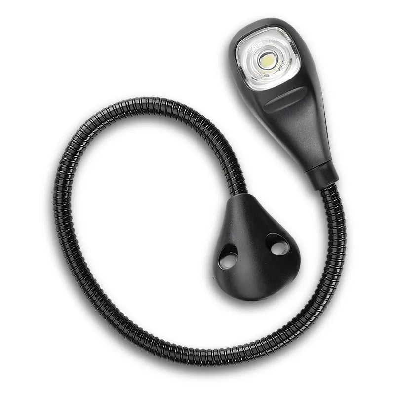 Narva 87684BL 9-33V LED Map/Reading Light Lamp With 400mm Flexible Arm & Fixed Mounting Bracket