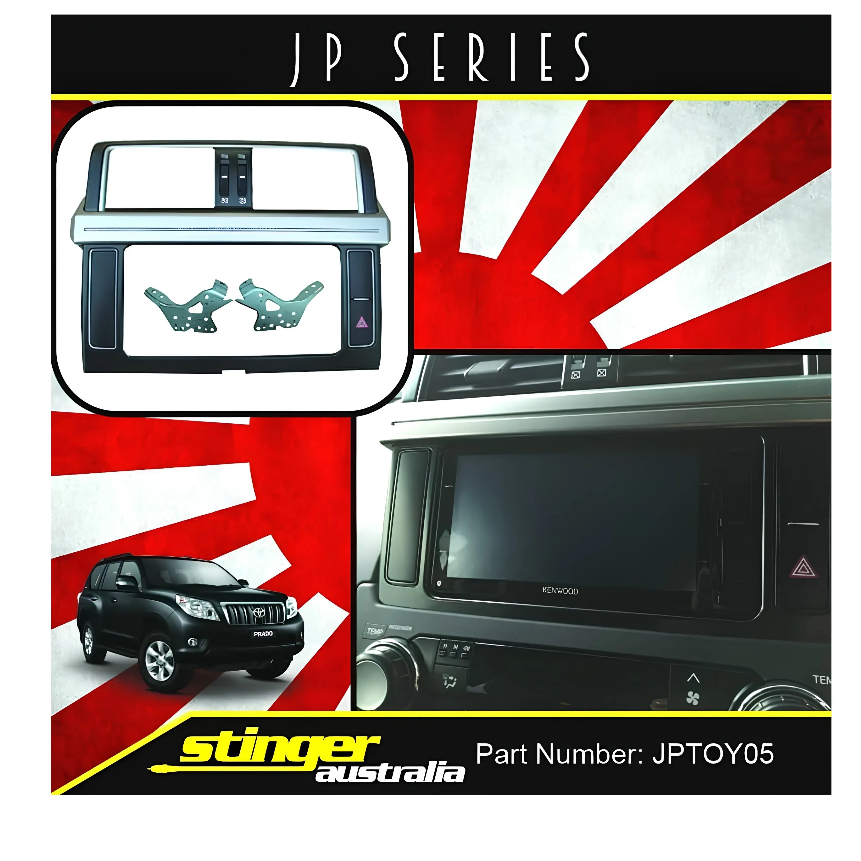 Stinger JPTOY05 Double DIN Radio Fascia Kit To Suit Toyota Prado 2013-2017