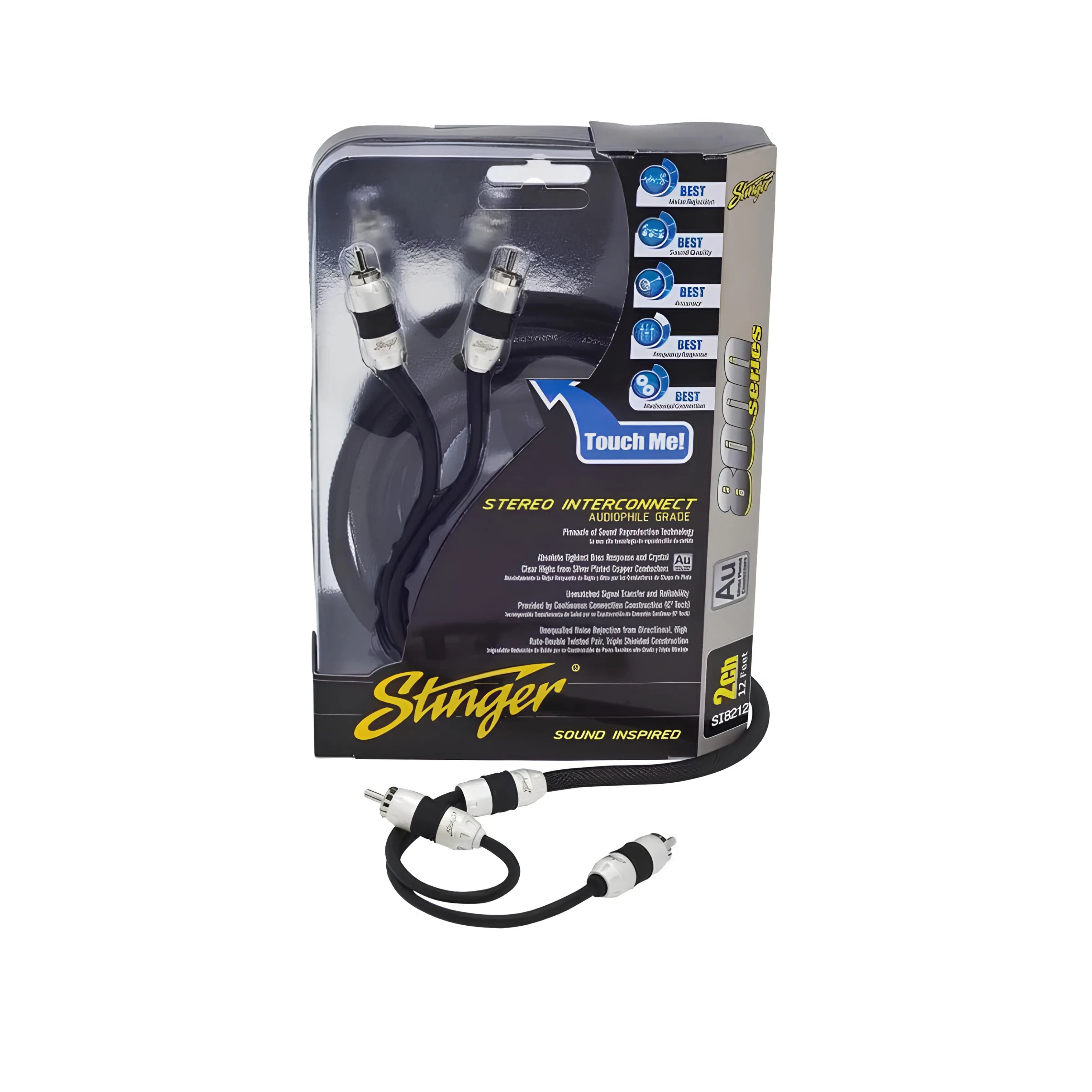 Stinger SI8217 8000 Series 2-Channel Triple Shielded RCA 17ft