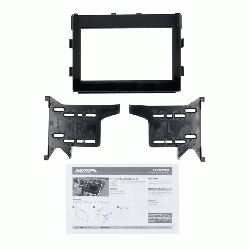 MT95-7022HG Metra Double DIN Radio Fascia Kit for Mitsubishi ASX 2020 - 2024 (XD)