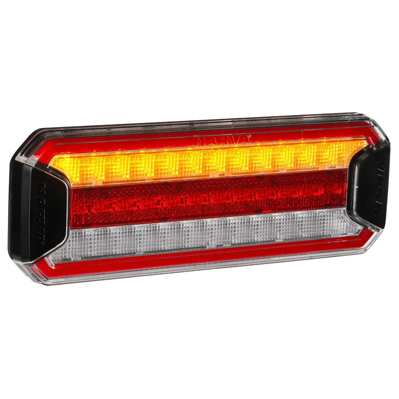Narva 97210 Model 72 Rear Stop/Tail/Indicator/Reverse Lamp With In-Built Retro Reflector, With 0.5M Of Cable