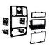 Aerpro 996516B Single/Double DIN Matte Black Facia Kit Suit Chrysler 300C 2005 - 2008