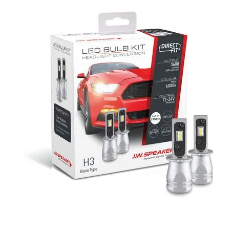 J.W. Speaker 999003 12/24V 6000K H3 DirectFit LED Bulb Kit