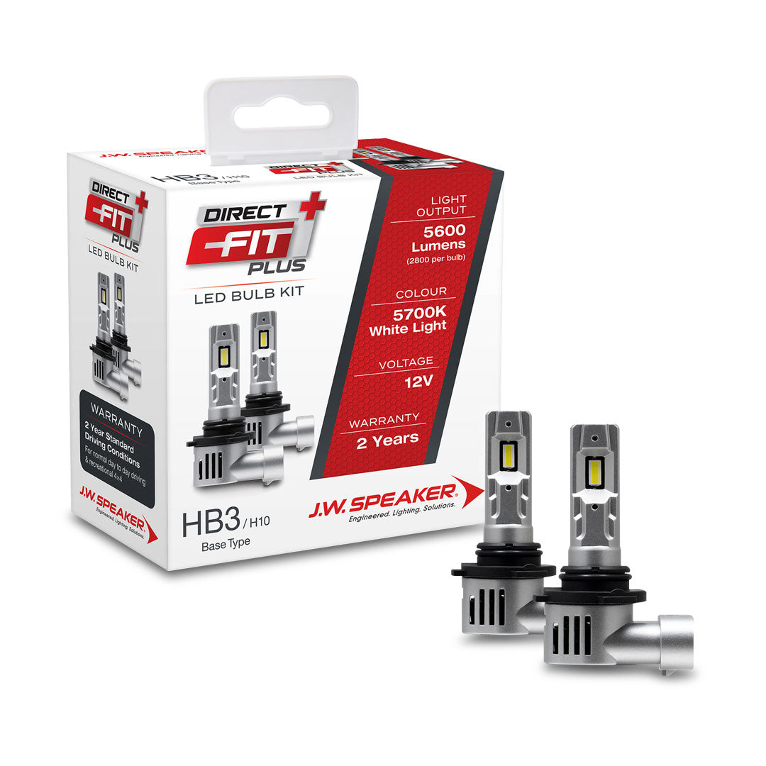 J.W. Speaker 999005DFP HB3 LED Headlight Kit | Direct Fit Plus 12V 6000K – Ultra-Bright, Plug & Play, Road-Legal Upgrade