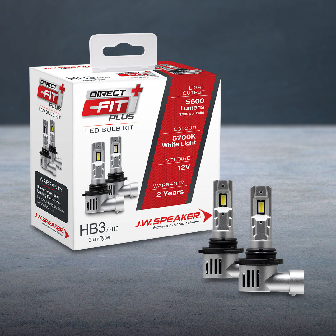 J.W. Speaker 999005DFP HB3 LED Headlight Kit | Direct Fit Plus 12V 6000K – Ultra-Bright, Plug & Play, Road-Legal Upgrade