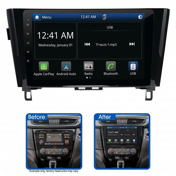 Aerpro AMNI17 10" Multimedia Receiver Suit Nissan Qashqai 2021 - ON & X-Trail  2021 - ON (Factory Navigation & 360 Camera Models - Non-Amplified)