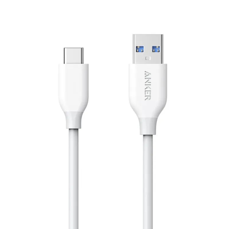 Anker A8163H21 PowerLine 0.9m MacBook/Android USB-C to USB 3.0 Cable - White