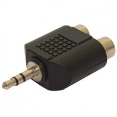 DNA AAR106 3.5mm Plug To 2 RCA Female Audio Adaptor - 1 Pack