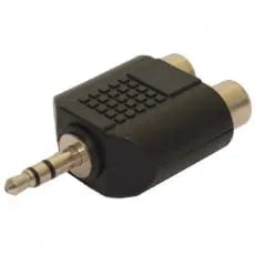 DNA AAR106 3.5mm Plug To 2 RCA Female Audio Adaptor - 1 Pack