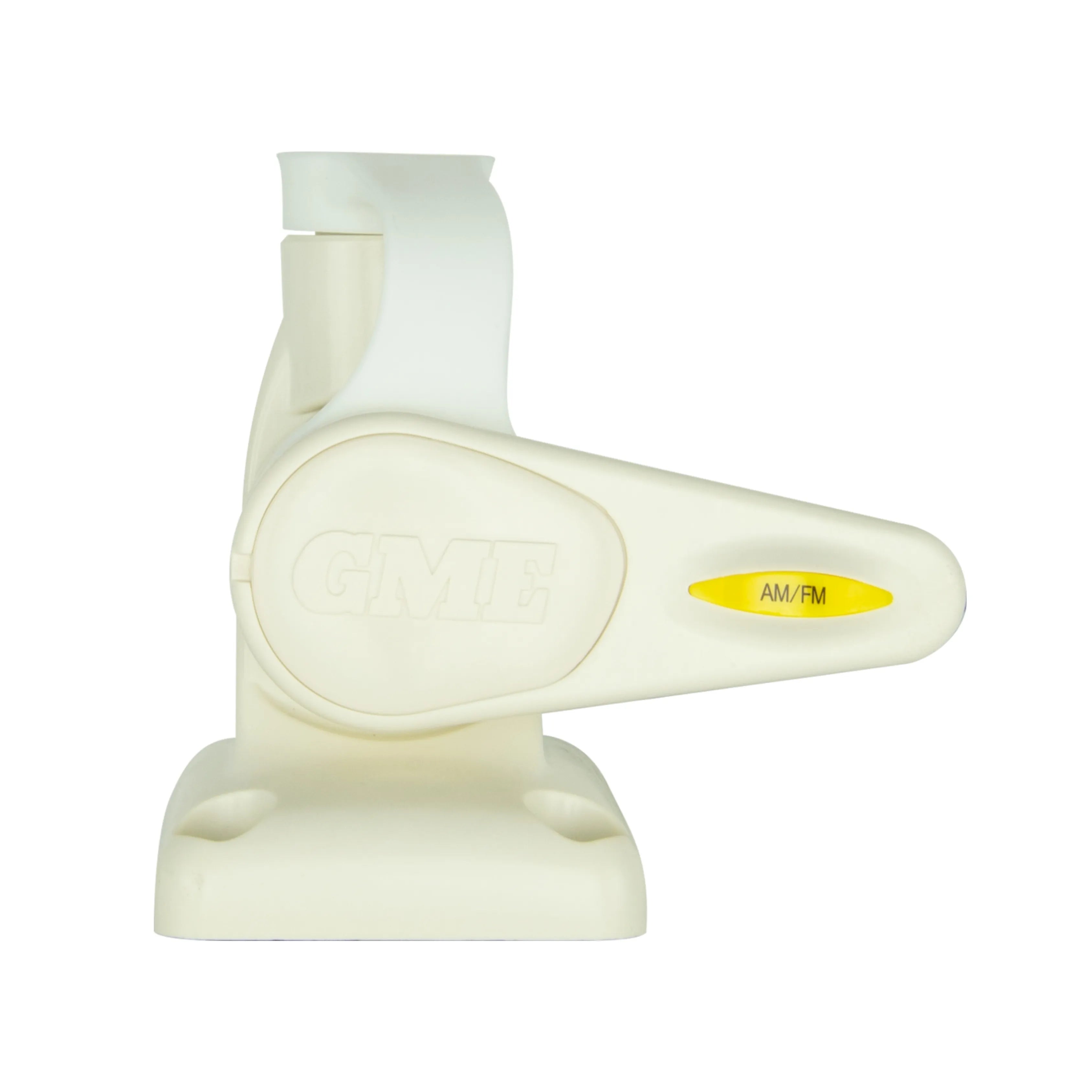 GME ABL013 White Single Swivel Rectangular Antenna Base