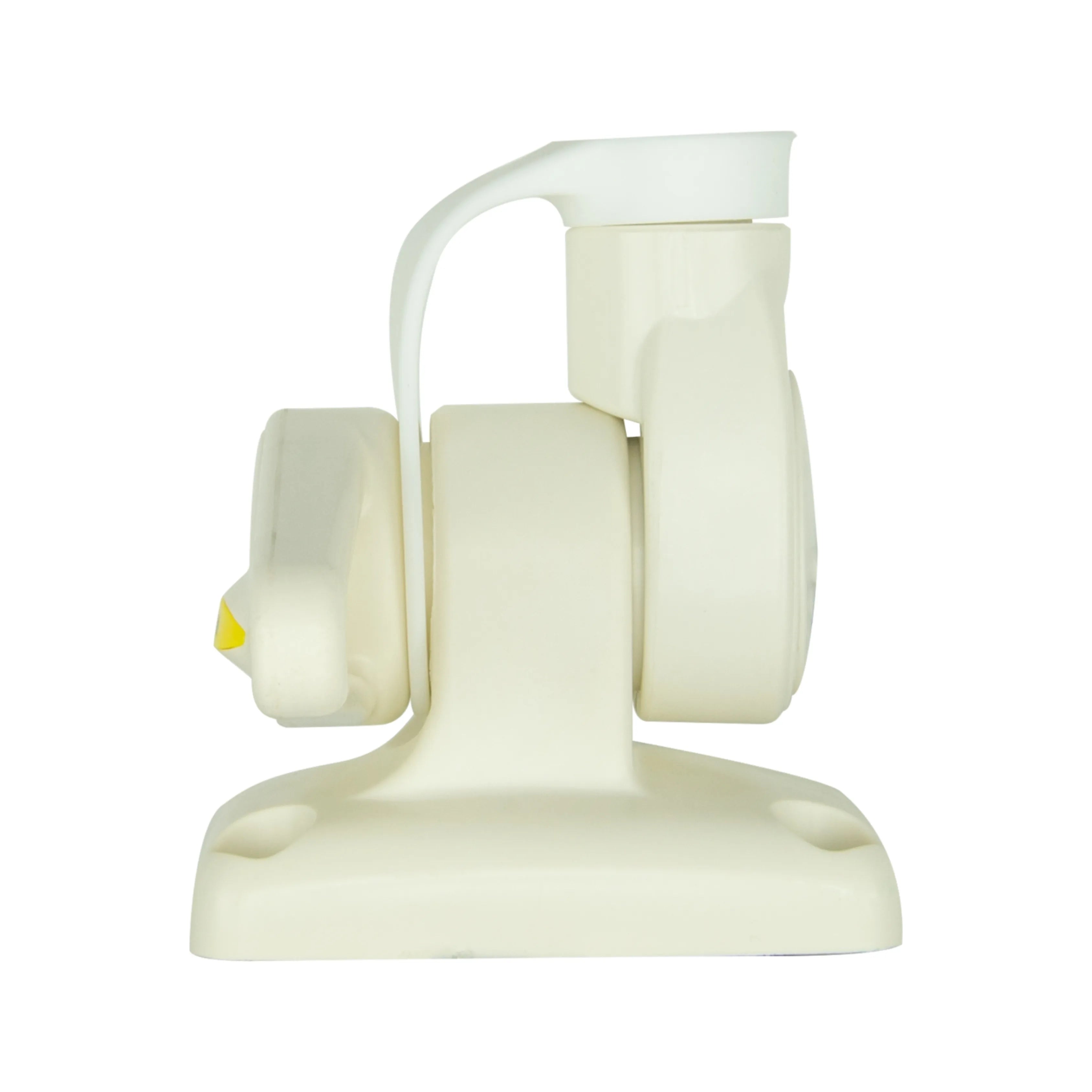 GME ABL013 White Single Swivel Rectangular Antenna Base
