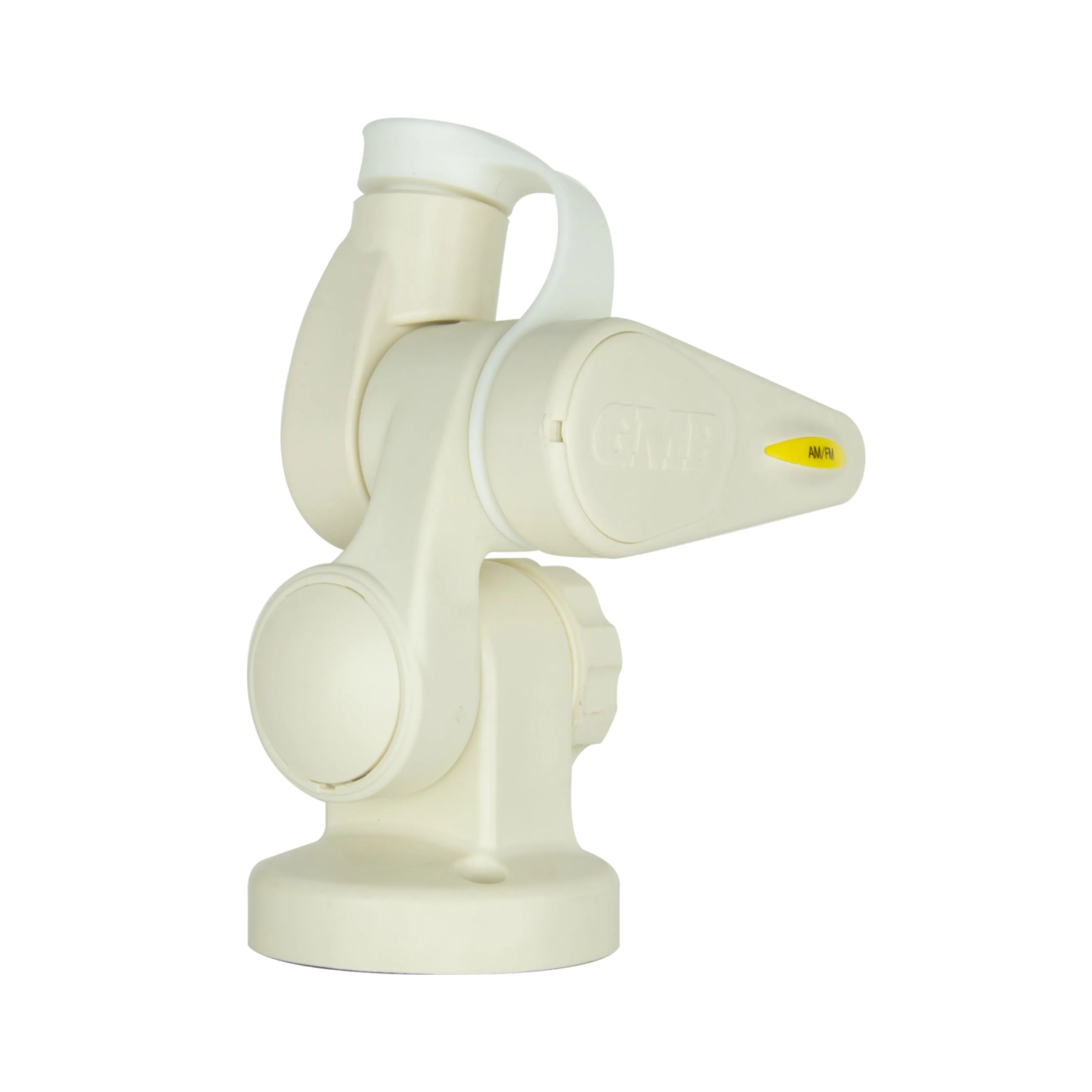 GME ABL014 Double Swivel Round Antenna Base - Suit AW36XX Whips - White