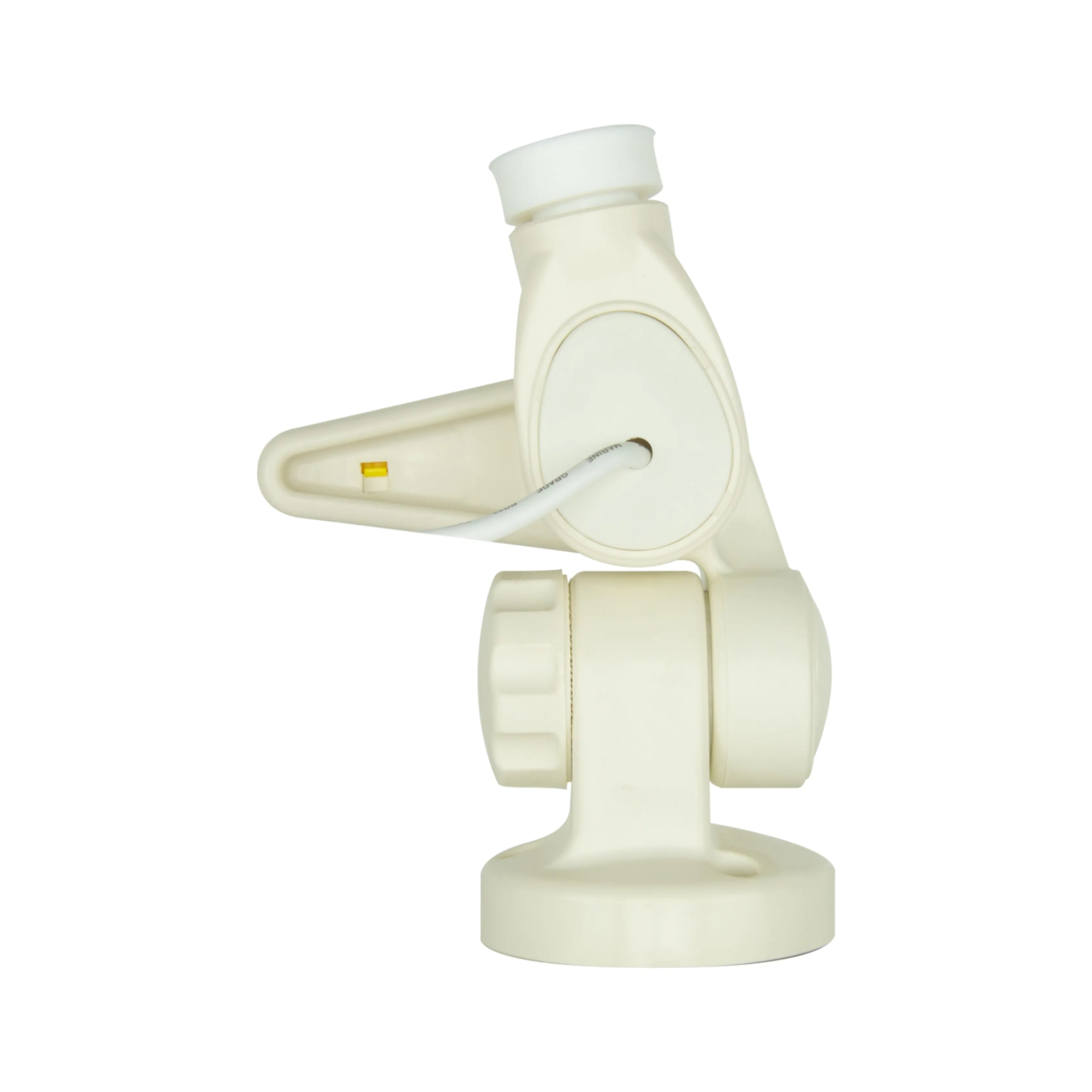 GME ABL014 Double Swivel Round Antenna Base - Suit AW36XX Whips - White