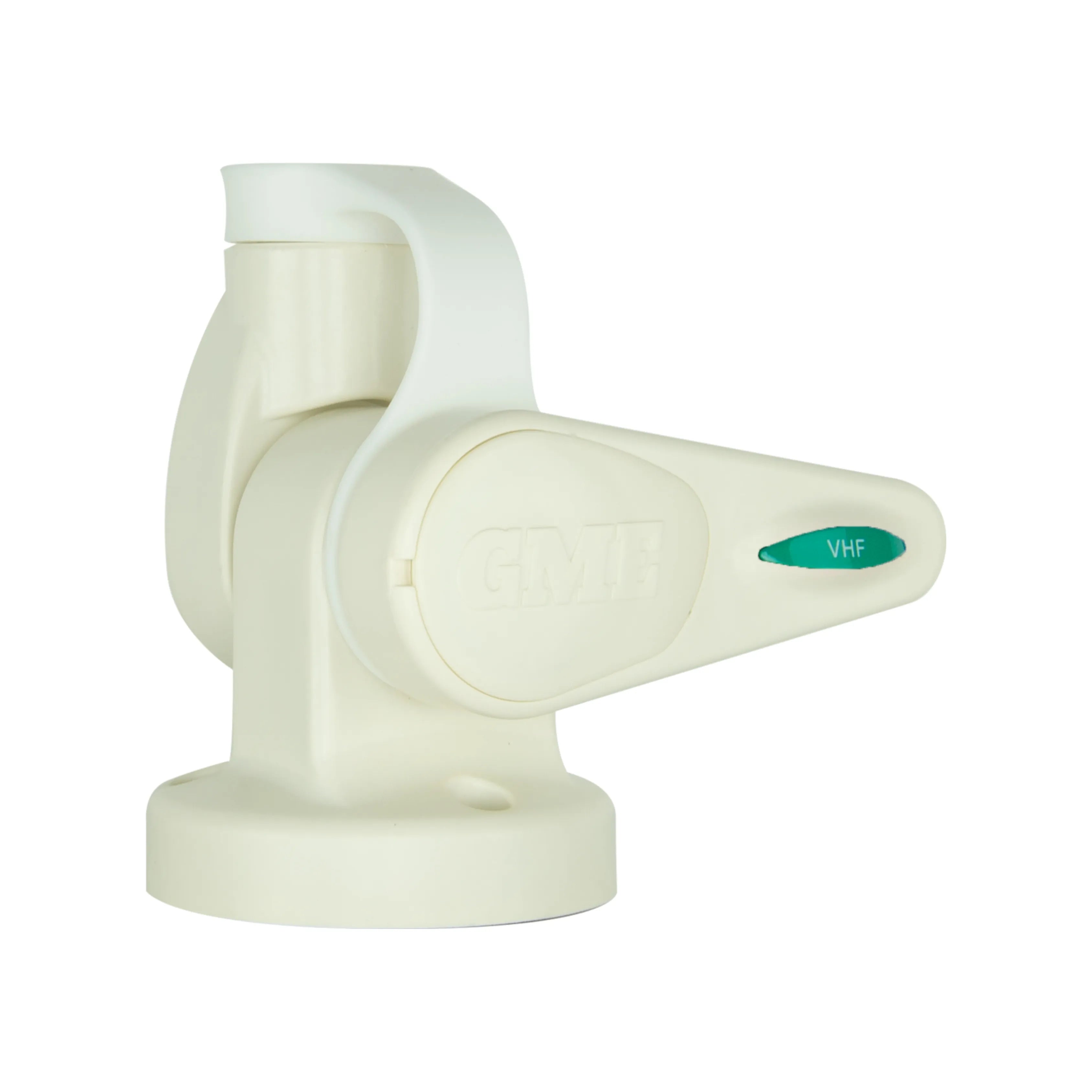 GME ABL015 White Single Swivel Round Antenna Base