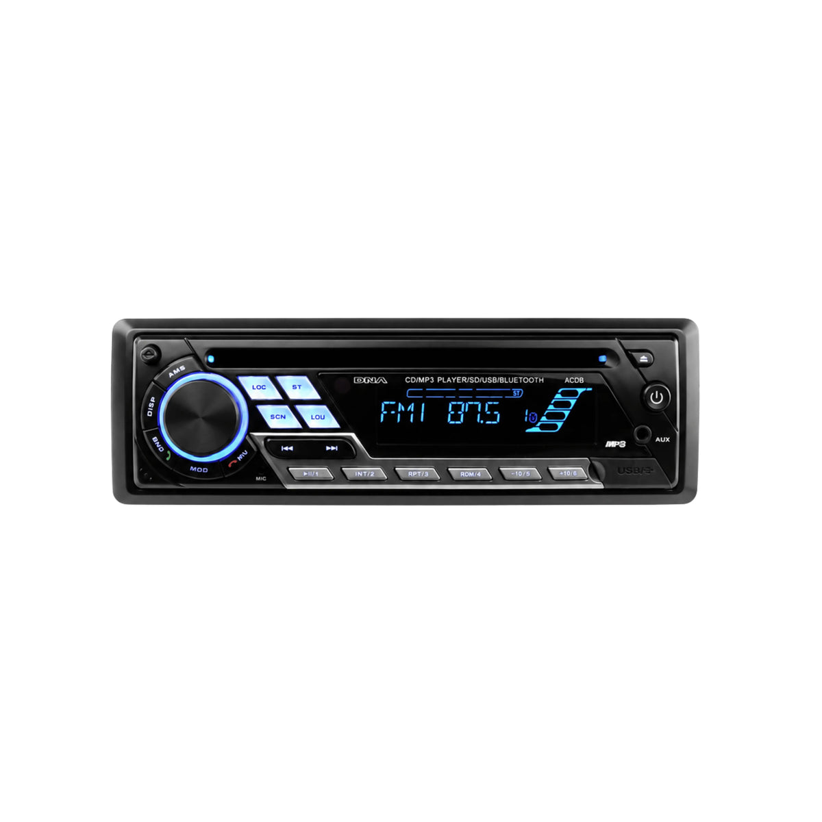 DNA ACD8 Single DIN CD/MP3 Player with Bluetooth, SD, USB and AUX Inputs
