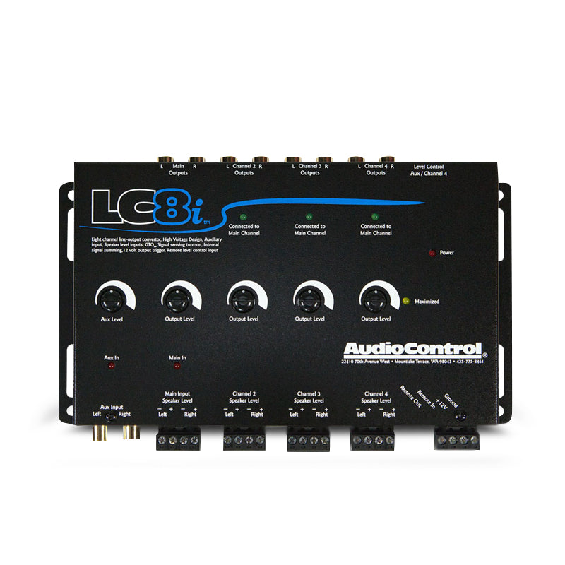 AudioControl AC-LC8i 8-Channel Active Line Out Converter With AUX Input